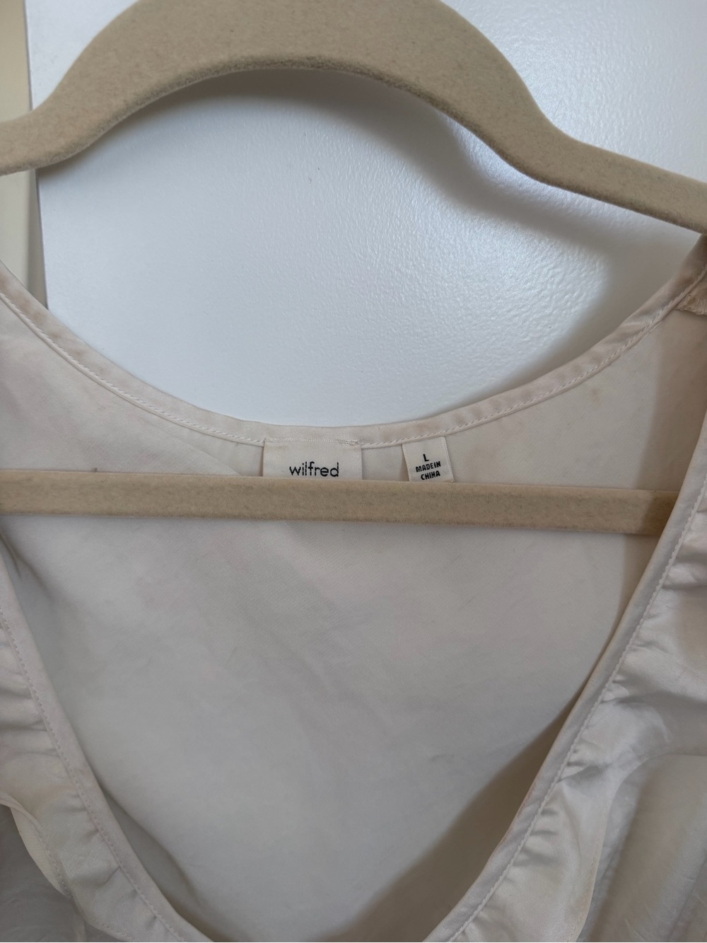 Aritzia Tonka Tie-Front Blouse — Ivory - Picture 3 of 3